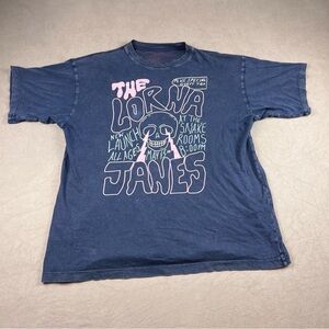 Lorna Jane Graphic Tee - Navy and Pink